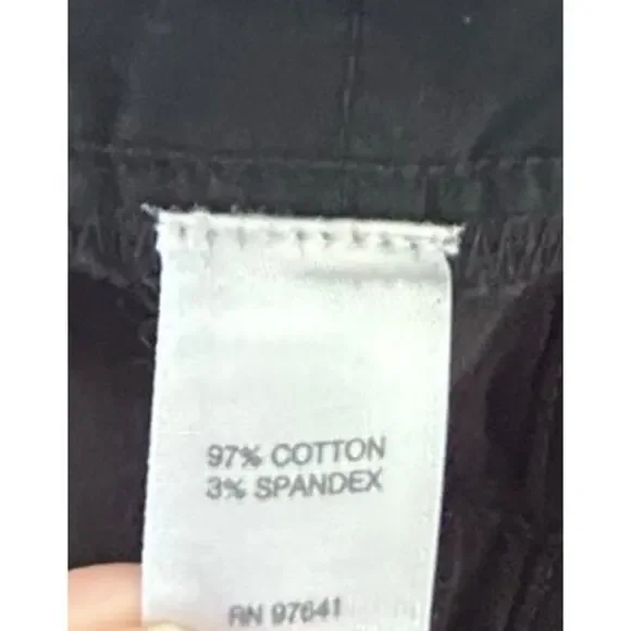 J. Jill Black Corduroy Button Zipper Pants Casual‎ Comfortable Women's Size 14 - Picture 6 of 6